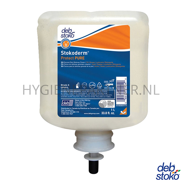 RD601156 Deb Stokoderm Protect PURE beschermende handcrème 100 ml
